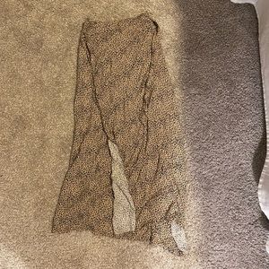 Cheetah print Midi Skirt